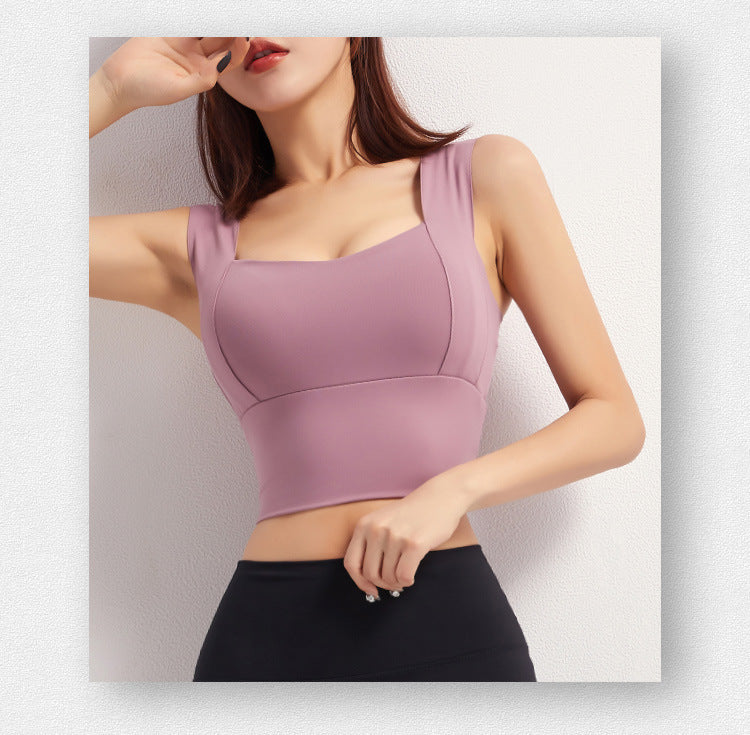 Crop Top Solid Athletic Fitness Shirt