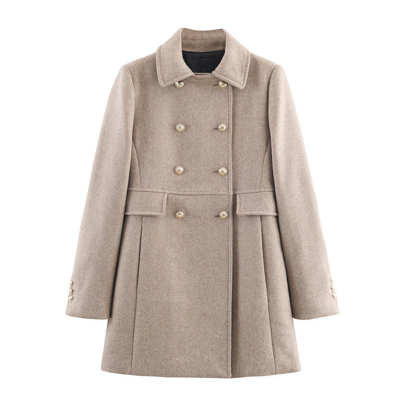 Adara | Short Double Breasted Wool Coat