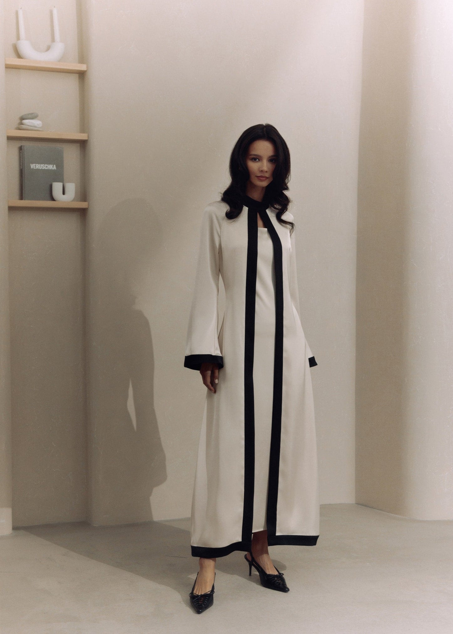 Celestine | Maxi Dress with Loose Cape