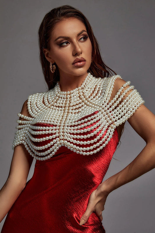 Jewellery pearl shawl top accessories 