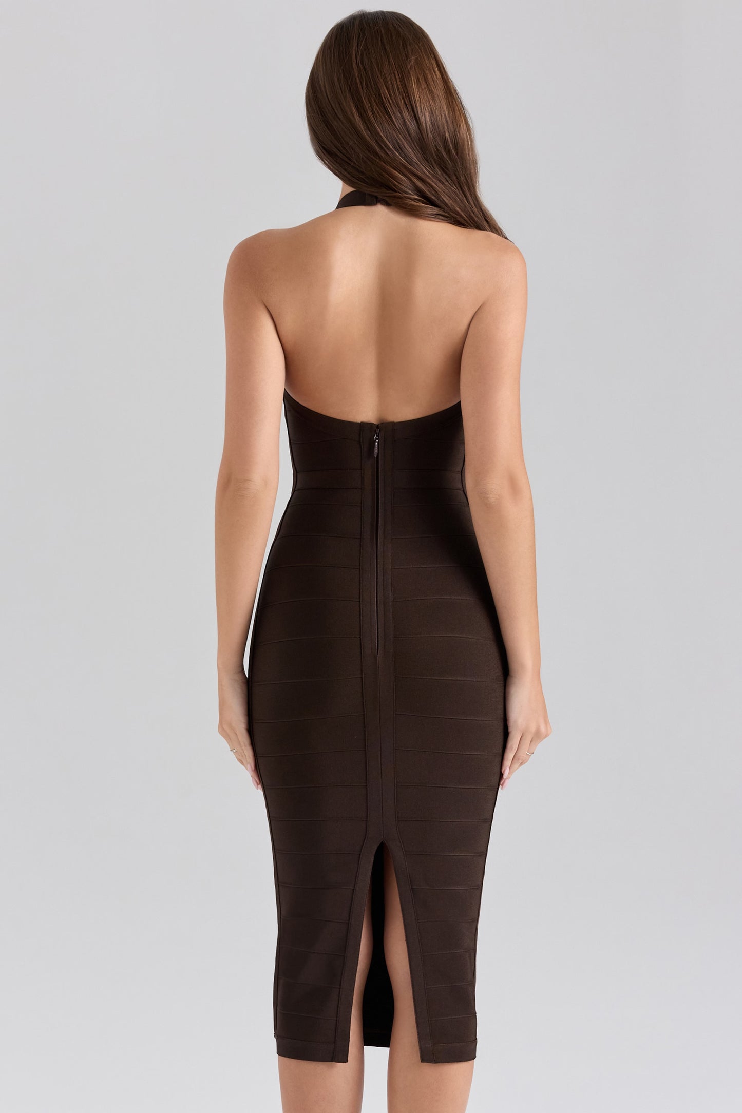 Orel | Halter Midi Bandage Dress