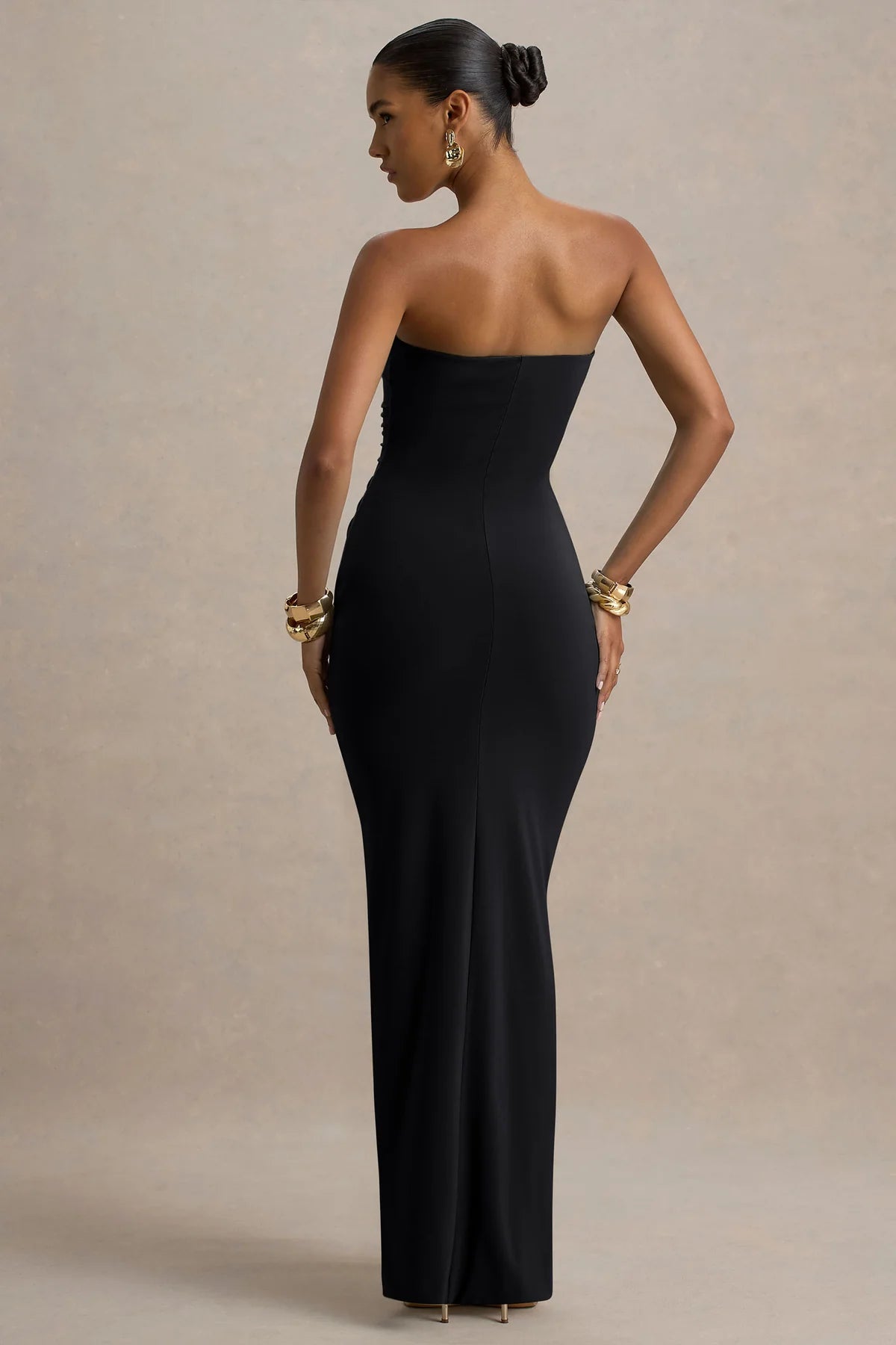 Akari | Sweetheart Ruched Wrap Maxi Dress